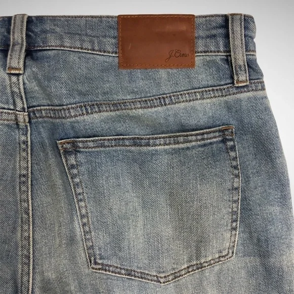 J Crew Light Wash Ripped Slim Boyfriend Jeans Size 29 High Waist - Picture 8 of 13